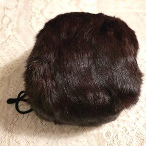 Black Fur Muff